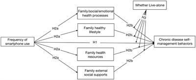 Can smartphone use affect chronic disease self-management among Chinese middle-aged and older adults? A moderated mediation model